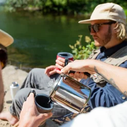 Glacier Stainless Coffee Percolator with Silicone Handle