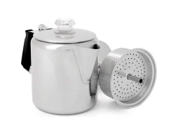 Glacier Stainless Coffee Percolator with Silicone Handle