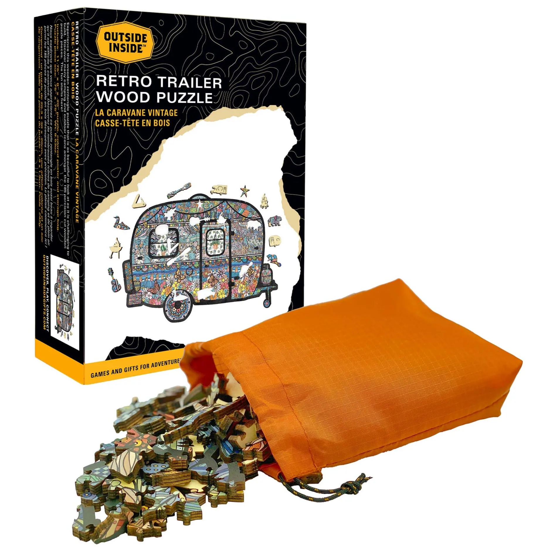 Retro Trailer Wood Puzzle